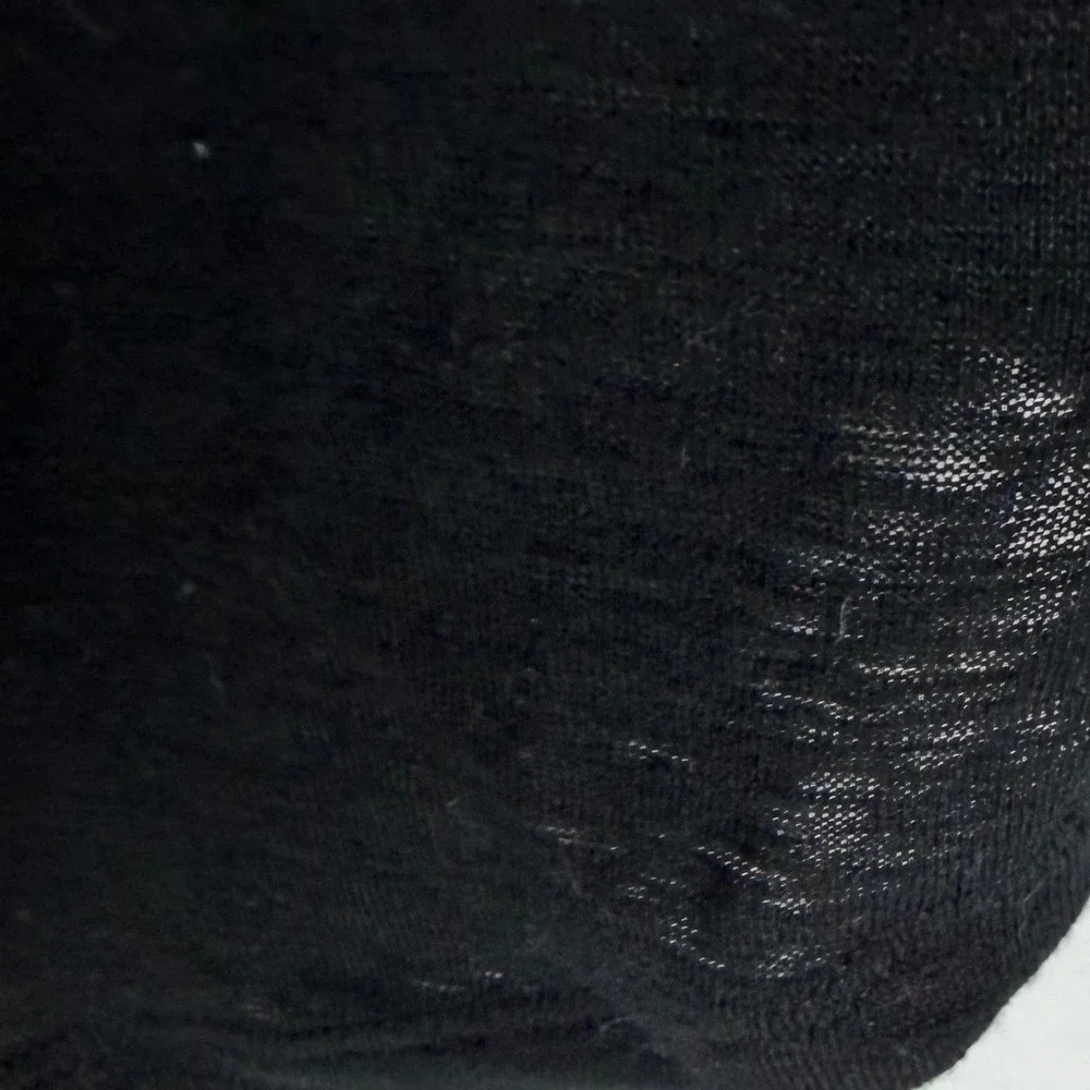 Athleta Womens Black‎ Slub Knit Muscle Tank Top Size S Small Sleeveless Gym Yoga